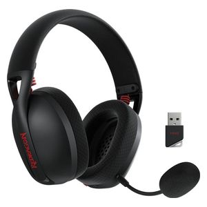 سماعة ريدراجون H848 IRE برو - اتصال ثلاثي الوضعيات - حجم السماعة 40 مم - محيط صوتي افتراضي 7.1 - ميكروفون قابل للفصل - بلوتوث/2.4G/سلكي - أسود