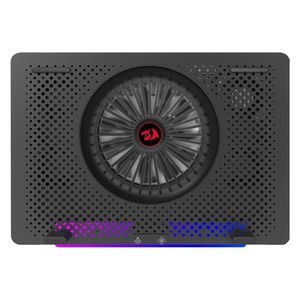  Redragon GCP500 - Laptop Cooling Pad - 5 Turbo Fans & RGB Backlit - 2 USB Ports - Supports 12-15.6 