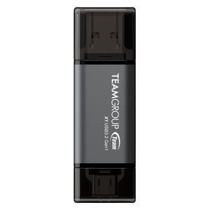 Team Group TX1364GC01 -  Dual Interface USB Flash Drive - 64GB - Black