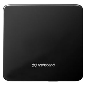  Transcend Slim Portable External DVD Drive - USB 2.0 - Black 