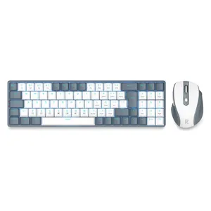  Redragon BS-8772GW - Wireless Keyboard with Mouse - Gray 
