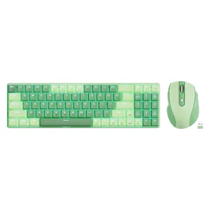  Redragon BS8772GC - Wireless Keyboard and Mouse Combo - Green 