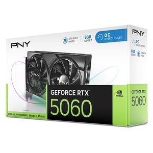 كرت شاشة بي ان واي - NVIDIA GeForce RTX - 5060 8GB - مروحة مزدوجة - اسود