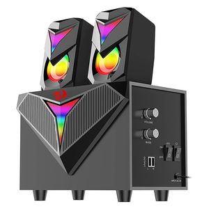 سماعات ألعاب ستيريو ريدراكون GS700 - اضاءة RGB - يو اس بي - اسود