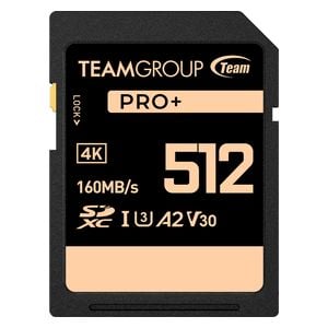بطاقة تخزين تيم جروب - PRO+ SDXC - بسعة 512 جيجابايت