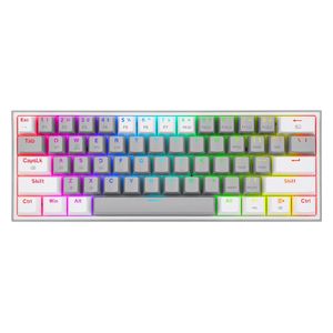 Redragon K616 Fizz Pro - 60% Mechanical Gaming Keyboard - 61 Keys - Tri-Mode Connectivity - White