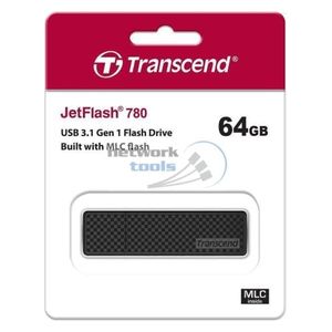 فلاش ميموري ترانسيند - بحجم 64 كيكابايت - يو اس بي 3.0 - اسود