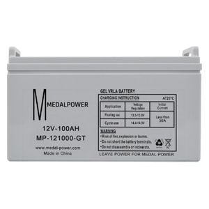  بطارية يو بي اس ميدال بور - MP-121000-GT - 12V-100A - ابيض 