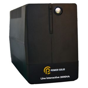  POWER SOLID UPS - PLU2K2B9A - 2 KVA - Black 