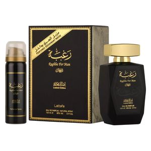  Raghba by Lattafa for Men - Eau de Parfum,100ml 