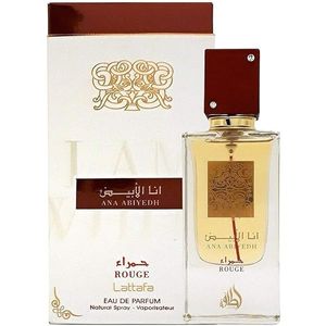  Ana Abiyedh Rouge by Lathafa for Unisex - Eau de Parfum, 60 ml 