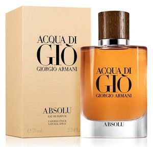  Acqua Di Gio Absolu by Giorgio Armani for Men - Eau de Parfum, 75ml 