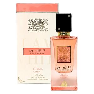  Ana Abiyedh Coral by Lattafa for Unisex - Eau de Parfum , 60ml 