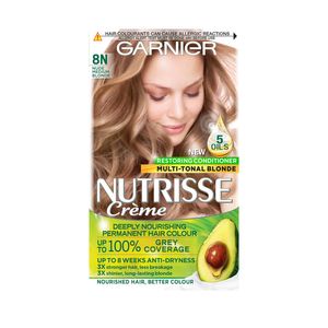  Garnier Nutrisse Colors Hair Color Cream, 8N - Nude Natural Blonde 