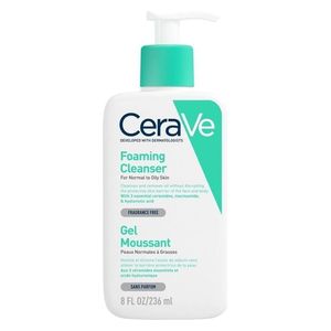  CeraVe Foaming Cleanser for Normal and Oily Skin White 