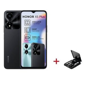 Honor X5 Plus - Dual SIM - 64/4GB - Midnight Black + Cable 