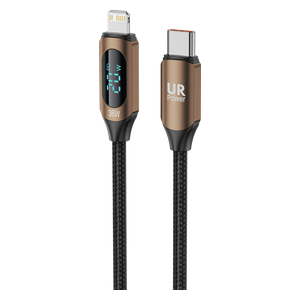  URPower U36WCR - USB-C to Lightning Cable - 1m - 36W - Brown 