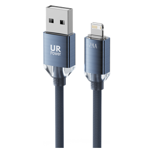  URPower U24ACR - USB-A to Lightning Cable - 2m - Up To 480 Mbps - Blue 