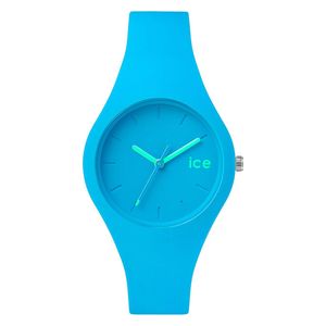  ساعة ايس واتش للنساء ICENBESS14 - عرض بعقارب, سوار من سيليكون - ازرق 
