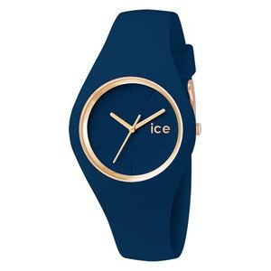  ساعة ايس واتش للنساء ICEGLTWLSS14 - عرض بعقارب, سوار من السيليكون - ازرق 