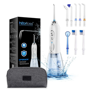  h2ofloss HF-6 PLUS - Portable Water Flosser - White 