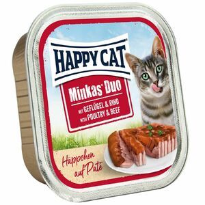  طعام قطط هابي كات مينكاس باللحم والدجاج - 100 غرام 