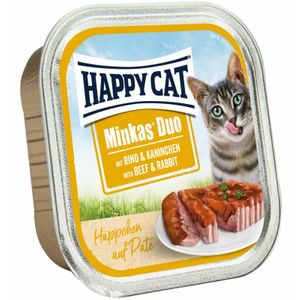  طعام قطط هابي كات مينكاس باللحم والارانب - 100 غرام 