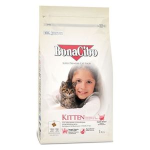  BonaCibo Kitten Chicken & Rice Super Premium Cat Food - 1.5kg 