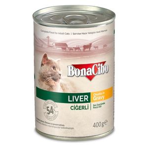  BonaCibo liver Cat Food - 400gr 