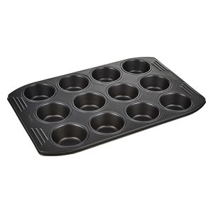  Tefal  J1625745 -12-Cup Muffin Mould - Black 