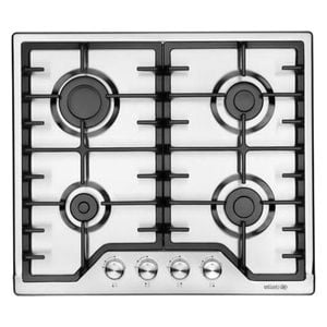  طباخ داخلي غازي ايلايت - 60220L - ستانلس ستيل - 4 مشاعل 