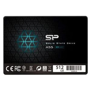  SSD هارد داخلي سيليكون باور SP512GBSS3A55S26 2.5" - اسود - 512كيكابايت 