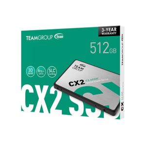  Team Group TG-SSD-CX2-5-512 2.5" - 512GB - Internal SSD Hard Drive - Green 
