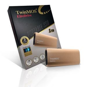  TwinMOS PSSDDGBMED32G - 128GB - External SSD Hard Drive - Gold Rose 
