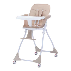  Adjustable Baby High Chair - Khaki 