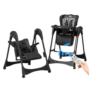 كرسي طعام للأطفال كيديلو - أسود