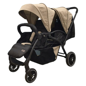  كيديلو عربة توأم اطفال - lb200 - خاكي 