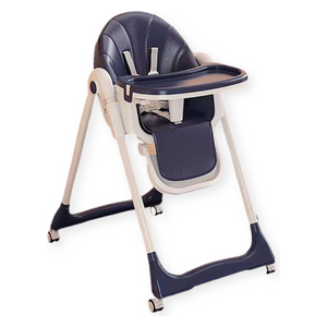  Adjustable Baby High Chair - Dark Blue 