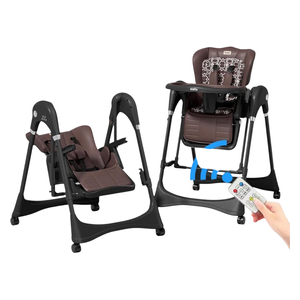 كرسي طعام للأطفال كيديلو - بني