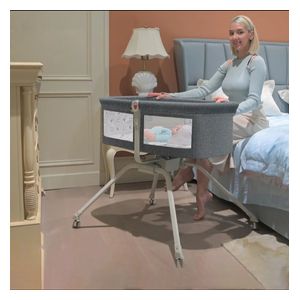  Baby Bed with Insect Repellent Cover - Grey 