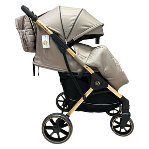 عربة اطفال - luxmom-t2 - خاكي