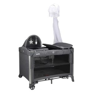  Kidilo T-703M - Baby Bed - Dark Gray 