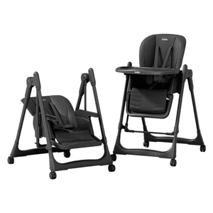  كيديلو 2 في 1 كرسي طعام وارجوحة أطفال - أسود 