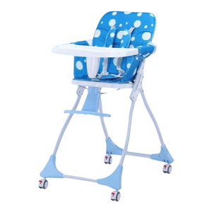  Adjustable Baby High Chair - Blue 