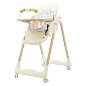 Kidilo KD805 Baby High Chair - White - 0-3y