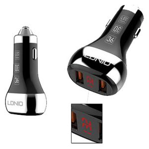  LDNIO 6933138618028 - Car Charger - Black 