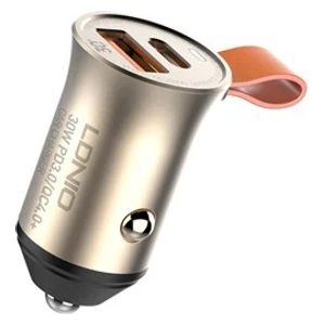  LDNIO 2021080300161 - Car Charger - Gold 