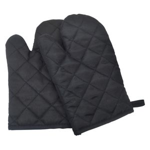  Royalford  RF9698 - Cotton Oven Mitt - 2 Pack - Black 