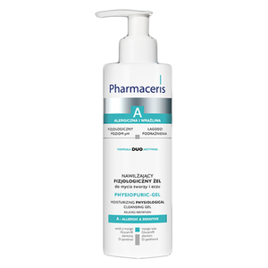  Moisturizing Gel Face Wash Physiopuric 190 ml - Pharmaceris 
