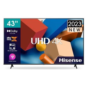  شاشة هايسنس 43 -انج فئة 43A61K - سمارت - 4K - 60 هيرتز 